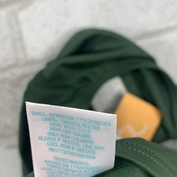 Kona Sol Medium Coverage Keyhole Hipster Bikini, Green - Picture 5 of 5